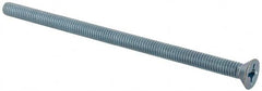 Value Collection - 5/16-18 UNC, 6" OAL Phillips Drive Machine Screw - Flat Head, Grade J82 Steel, Zinc-Plated Finish, Without Washer - Benchmark Tooling