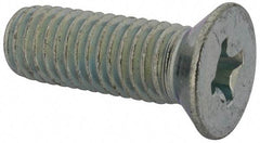 Value Collection - 1/2-13 UNC, 1-1/2" OAL Phillips Drive Machine Screw - Flat Head, Grade J82 Steel, Zinc-Plated Finish, Without Washer - Benchmark Tooling