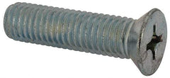 Value Collection - 1/2-13 UNC, 2" OAL Phillips Drive Machine Screw - Flat Head, Grade J82 Steel, Zinc-Plated Finish, Without Washer - Benchmark Tooling