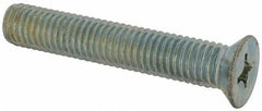 Value Collection - 1/2-13 UNC, 3" OAL Phillips Drive Machine Screw - Flat Head, Grade J82 Steel, Zinc-Plated Finish, Without Washer - Benchmark Tooling