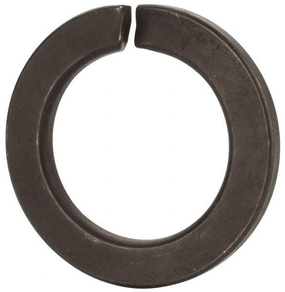 Value Collection - M39, 39.5mm ID, 61.2mm OD, 6mm Thick Split Lock Washer - Grade 8 Spring Steel, Uncoated, 39.5mm Min ID, 40.7mm Max ID - Benchmark Tooling