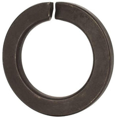 Value Collection - M39, 39.5mm ID, 61.2mm OD, 6mm Thick Split Lock Washer - Grade 8 Spring Steel, Uncoated, 39.5mm Min ID, 40.7mm Max ID - Benchmark Tooling