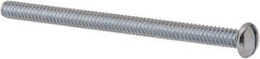 Value Collection - #10-24 UNC, 2-3/4" Length Under Head Slotted Drive Machine Screw - Round Head, Grade J82 Steel, Zinc-Plated Finish, Without Washer - Benchmark Tooling