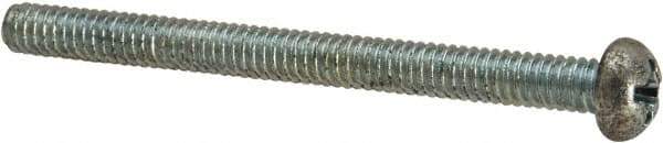 Value Collection - #5-40 UNC, 1-1/2" Length Under Head Phillips Drive Machine Screw - Round Head, Grade J82 Steel, Zinc-Plated Finish, Without Washer - Benchmark Tooling