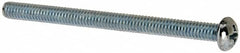 Value Collection - #8-32 UNC, 2-1/4" Length Under Head Phillips Drive Machine Screw - Round Head, Grade J82 Steel, Zinc-Plated Finish, Without Washer - Benchmark Tooling