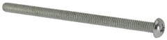 Value Collection - #8-32 UNC, 2-3/4" Length Under Head Phillips Drive Machine Screw - Round Head, Grade J82 Steel, Zinc-Plated Finish, Without Washer - Benchmark Tooling