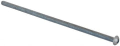 Value Collection - #10-24 UNC, 5" Length Under Head Phillips Drive Machine Screw - Round Head, Grade J82 Steel, Zinc-Plated Finish, Without Washer - Benchmark Tooling