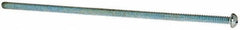 Value Collection - #10-24 UNC, 6" Length Under Head Phillips Drive Machine Screw - Round Head, Grade J82 Steel, Zinc-Plated Finish, Without Washer - Benchmark Tooling