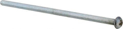 Value Collection - #10-32 UNF, 4-1/2" Length Under Head Phillips Drive Machine Screw - Round Head, Grade J82 Steel, Zinc-Plated Finish, Without Washer - Benchmark Tooling