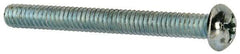 Value Collection - #12-24 UNC, 2" Length Under Head Phillips Drive Machine Screw - Round Head, Grade J82 Steel, Zinc-Plated Finish, Without Washer - Benchmark Tooling