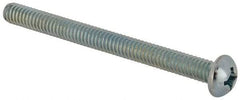 Value Collection - #12-24 UNC, 2-1/2" Length Under Head Phillips Drive Machine Screw - Round Head, Grade J82 Steel, Zinc-Plated Finish, Without Washer - Benchmark Tooling