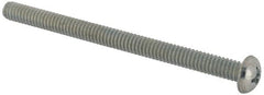 Value Collection - 1/4-20 UNC, 3-1/2" Length Under Head Phillips Drive Machine Screw - Round Head, Grade J82 Steel, Zinc-Plated Finish, Without Washer - Benchmark Tooling
