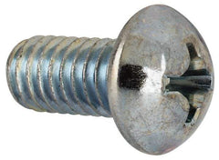 Value Collection - 5/16-18 UNC, 5/8" Length Under Head Phillips Drive Machine Screw - Round Head, Grade J82 Steel, Zinc-Plated Finish, Without Washer - Benchmark Tooling