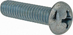 Value Collection - 5/16-18 UNC, 1-1/4" Length Under Head Phillips Drive Machine Screw - Round Head, Grade J82 Steel, Zinc-Plated Finish, Without Washer - Benchmark Tooling