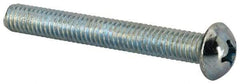 Value Collection - 5/16-18 UNC, 2-1/2" Length Under Head Phillips Drive Machine Screw - Round Head, Grade J82 Steel, Zinc-Plated Finish, Without Washer - Benchmark Tooling