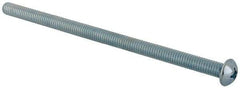 Value Collection - 5/16-18 UNC, 6" Length Under Head Phillips Drive Machine Screw - Round Head, Grade J82 Steel, Zinc-Plated Finish, Without Washer - Benchmark Tooling