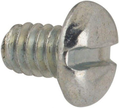 Value Collection - #5-40 UNC, 3/16" Length Under Head Slotted Drive Machine Screw - Pan Head, Grade J82 Steel, Zinc-Plated Finish, Without Washer - Benchmark Tooling