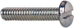 Value Collection - #5-40 UNC, 5/8" Length Under Head Slotted Drive Machine Screw - Pan Head, Grade J82 Steel, Zinc-Plated Finish, Without Washer - Benchmark Tooling