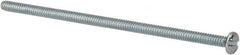 Value Collection - #6-32 UNC, 3-1/4" Length Under Head Slotted Drive Machine Screw - Pan Head, Grade J82 Steel, Zinc-Plated Finish, Without Washer - Benchmark Tooling