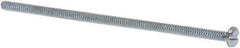 Value Collection - #6-32 UNC, 3-1/2" Length Under Head Slotted Drive Machine Screw - Pan Head, Grade J82 Steel, Zinc-Plated Finish, Without Washer - Benchmark Tooling
