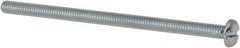 Value Collection - #8-32 UNC, 3" Length Under Head Slotted Drive Machine Screw - Pan Head, Grade J82 Steel, Zinc-Plated Finish, Without Washer - Benchmark Tooling