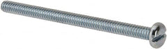 Value Collection - #10-24 UNC, 2-3/4" Length Under Head Slotted Drive Machine Screw - Pan Head, Grade J82 Steel, Zinc-Plated Finish, Without Washer - Benchmark Tooling