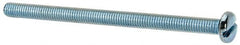 Value Collection - #10-32 UNF, 3" Length Under Head Slotted Drive Machine Screw - Pan Head, Grade J82 Steel, Zinc-Plated Finish, Without Washer - Benchmark Tooling