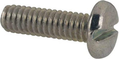 Value Collection - #12-24 UNC, 3/4" Length Under Head Slotted Drive Machine Screw - Pan Head, Grade J82 Steel, Zinc-Plated Finish, Without Washer - Benchmark Tooling