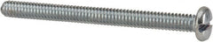 Value Collection - 1/4-20 UNC, 3" Length Under Head Slotted Drive Machine Screw - Pan Head, Grade J82 Steel, Zinc-Plated Finish, Without Washer - Benchmark Tooling