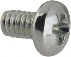 Value Collection - #3-48 UNC, 3/16" Length Under Head Phillips Drive Machine Screw - Pan Head, Grade J82 Steel, Zinc-Plated Finish, Without Washer - Benchmark Tooling