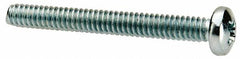 Value Collection - #3-48 UNC, 7/8" Length Under Head Phillips Drive Machine Screw - Pan Head, Grade J82 Steel, Zinc-Plated Finish, Without Washer - Benchmark Tooling