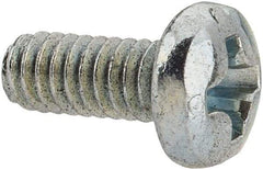 Value Collection - #5-40 UNC, 5/16" Length Under Head Phillips Drive Machine Screw - Pan Head, Grade J82 Steel, Zinc-Plated Finish, Without Washer - Benchmark Tooling