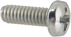Value Collection - #5-40 UNC, 3/8" Length Under Head Phillips Drive Machine Screw - Pan Head, Grade J82 Steel, Zinc-Plated Finish, Without Washer - Benchmark Tooling