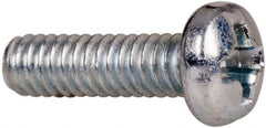 Value Collection - #5-40 UNC, 7/16" Length Under Head Phillips Drive Machine Screw - Pan Head, Grade J82 Steel, Zinc-Plated Finish, Without Washer - Benchmark Tooling