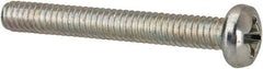 Value Collection - #5-40 UNC, 1" Length Under Head Phillips Drive Machine Screw - Pan Head, Grade J82 Steel, Zinc-Plated Finish, Without Washer - Benchmark Tooling