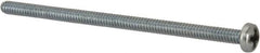 Value Collection - #6-32 UNC, 2-3/4" Length Under Head Phillips Drive Machine Screw - Pan Head, Grade J82 Steel, Zinc-Plated Finish, Without Washer - Benchmark Tooling