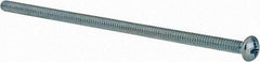 Value Collection - #6-32 UNC, 3-1/2" Length Under Head Phillips Drive Machine Screw - Pan Head, Grade J82 Steel, Zinc-Plated Finish, Without Washer - Benchmark Tooling