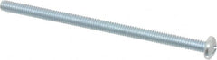 Value Collection - #8-32 UNC, 3" Length Under Head Phillips Drive Machine Screw - Pan Head, Grade J82 Steel, Zinc-Plated Finish, Without Washer - Benchmark Tooling