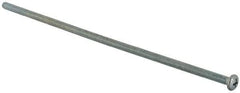 Value Collection - #8-32 UNC, 6" Length Under Head Phillips Drive Machine Screw - Pan Head, Grade J82 Steel, Zinc-Plated Finish, Without Washer - Benchmark Tooling