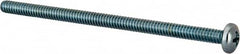 Value Collection - #10-24 UNC, 3-1/2" Length Under Head Phillips Drive Machine Screw - Pan Head, Grade J82 Steel, Zinc-Plated Finish, Without Washer - Benchmark Tooling