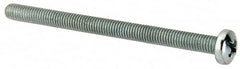 Value Collection - #10-32 UNF, 2-3/4" Length Under Head Phillips Drive Machine Screw - Pan Head, Grade J82 Steel, Zinc-Plated Finish, Without Washer - Benchmark Tooling