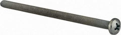 Value Collection - #10-32 UNF, 3-1/2" Length Under Head Phillips Drive Machine Screw - Pan Head, Grade J82 Steel, Zinc-Plated Finish, Without Washer - Benchmark Tooling