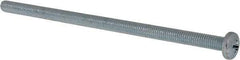 Value Collection - #10-32 UNF, 4" Length Under Head Phillips Drive Machine Screw - Pan Head, Grade J82 Steel, Zinc-Plated Finish, Without Washer - Benchmark Tooling