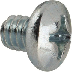 Value Collection - #12-24 UNC, 1/4" Length Under Head Phillips Drive Machine Screw - Pan Head, Grade J82 Steel, Zinc-Plated Finish, Without Washer - Benchmark Tooling