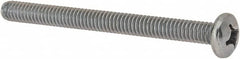 Value Collection - #12-24 UNC, 2-1/2" Length Under Head Phillips Drive Machine Screw - Pan Head, Grade J82 Steel, Zinc-Plated Finish, Without Washer - Benchmark Tooling