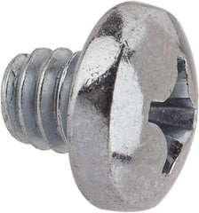 Value Collection - 1/4-20 UNC, 1/4" Length Under Head Phillips Drive Machine Screw - Pan Head, Grade J82 Steel, Zinc-Plated Finish, Without Washer - Benchmark Tooling