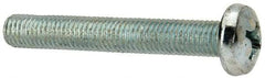 Value Collection - 1/4-28 UNF, 1-3/4" Length Under Head Phillips Drive Machine Screw - Pan Head, Grade J82 Steel, Zinc-Plated Finish, Without Washer - Benchmark Tooling