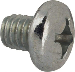 Value Collection - 5/16-18 UNC, 3/8" Length Under Head Phillips Drive Machine Screw - Pan Head, Grade J82 Steel, Zinc-Plated Finish, Without Washer - Benchmark Tooling