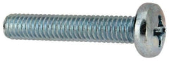 Value Collection - 5/16-18 UNC, 1-3/4" Length Under Head Phillips Drive Machine Screw - Pan Head, Grade J82 Steel, Zinc-Plated Finish, Without Washer - Benchmark Tooling