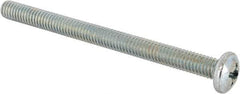 Value Collection - 5/16-18 UNC, 4" Length Under Head Phillips Drive Machine Screw - Pan Head, Grade J82 Steel, Zinc-Plated Finish, Without Washer - Benchmark Tooling